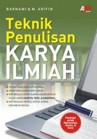 Image of Teknik Penulisan Karya Ilmiah